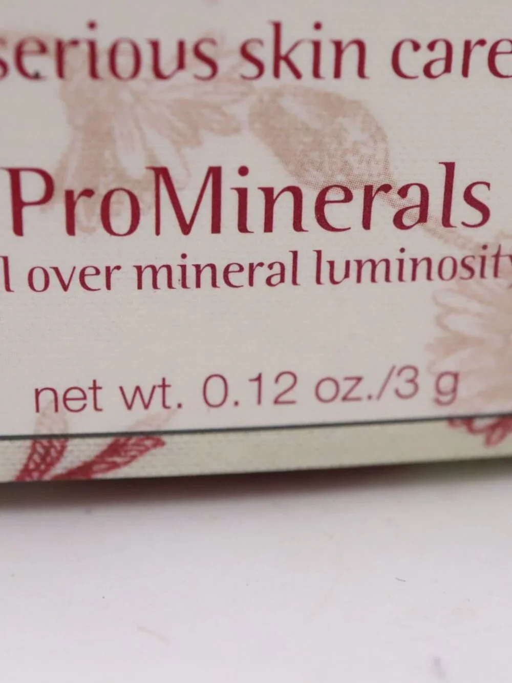 Serious SkinCare ProMinerals All Over Luminosity Powder TOUCH of PINK 3 gram NEW